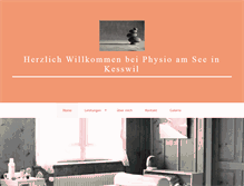 Tablet Screenshot of physio-am-see.ch